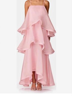 chinese dress ladies Ava Asymmetrical Midi Dress - Black - Xs main image 1